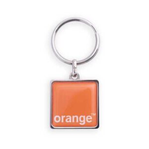 PORTE CLES FORME CARREE