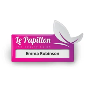 BADGE NOMINATIF A LA FORME MAE DE LUXE