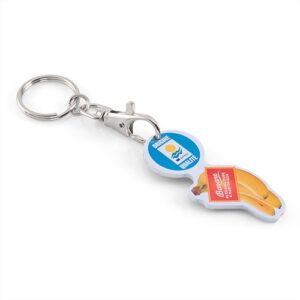 PORTE CLES JETON ALUMINIUM