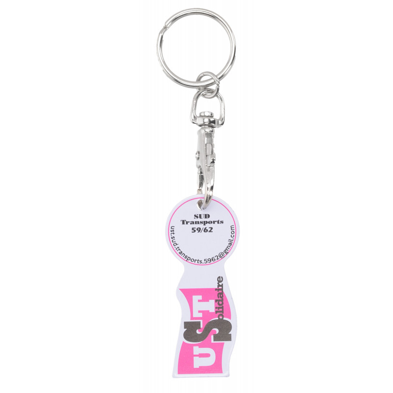 PORTE CLES JETON ALUMINIUM – Image 3