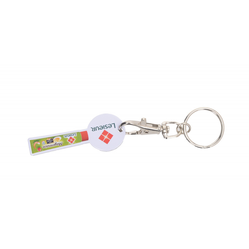 PORTE CLES JETON ALUMINIUM