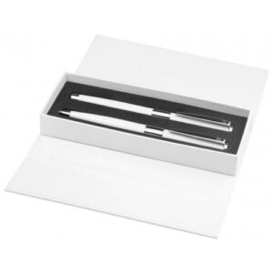 PARURE STYLO BILLE + STYLO ROLLERBALL IMAGE WHITE LINE