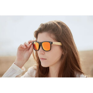 LUNETTES DE SOLEIL VINTAGE BRANCHES BAMBOU CALIFORNIA TOUCH