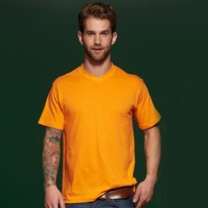 T-SHIRT MANCHES COURTES COL V JAMES & NICHOLSON