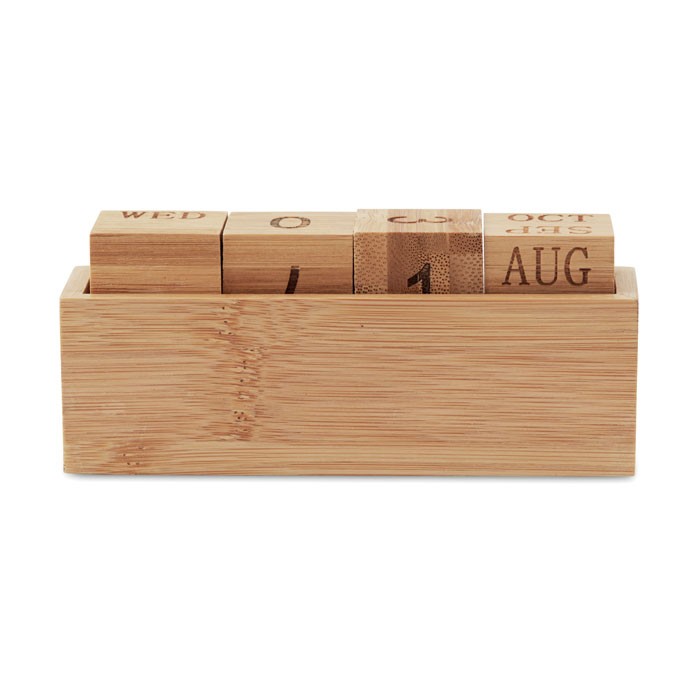CALENDRIER PERPETUEL DE BUREAU BAMBOU KARENDA