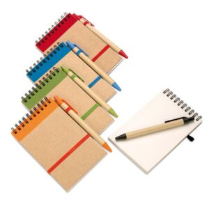 BLOC NOTES A7 SPIRALE ET STYLO SONORA