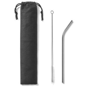 KIT PAILLE REUTILISABLE ACIER COCKTAIL