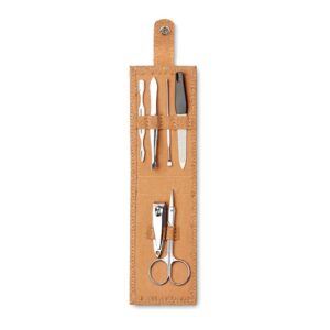 ENSEMBLE DE MANUCURE DANS POCHETTE LIEGE NAILKIT CORK