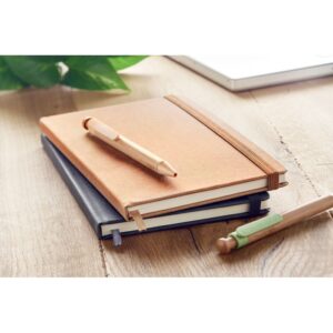 CARNET A5 80 PAGES AVEC COUVERTURE EN PU RECYCLE BAOBAB