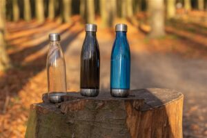 BOUTEILLE D'EAU ETANCHE 500ML AVEC BOUCHON EN ACIER