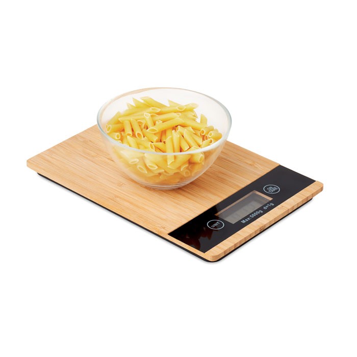 BALANCE NUMERIQUE DE CUISINE EN BAMBOU PRECISE