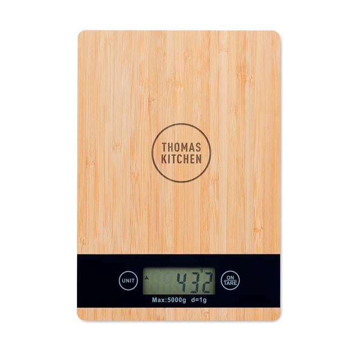 BALANCE NUMERIQUE DE CUISINE EN BAMBOU PRECISE