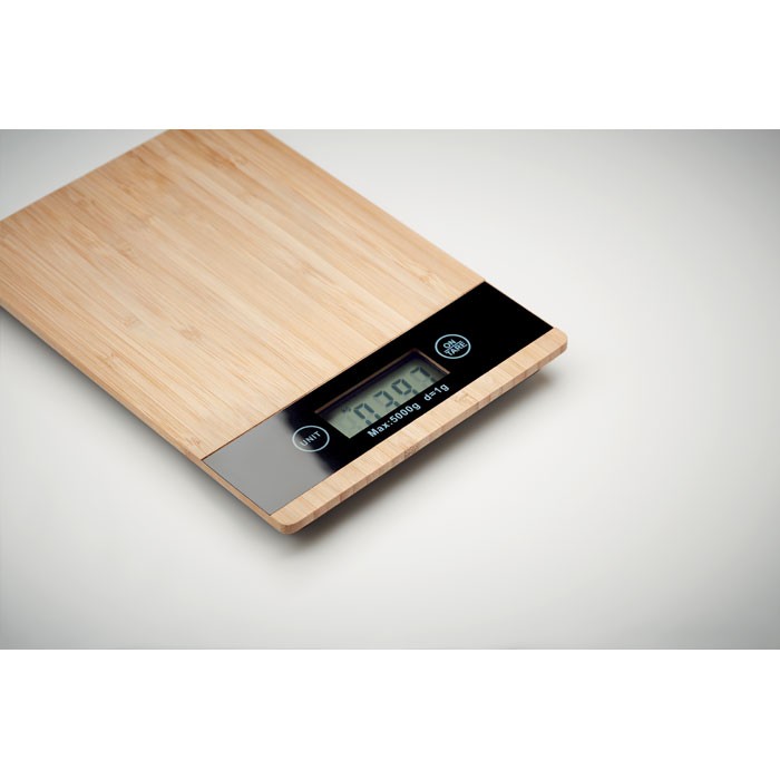 BALANCE NUMERIQUE DE CUISINE EN BAMBOU PRECISE