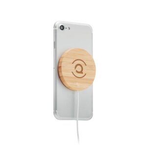 CHARGEUR INDUCTION MAGNETIQUE EN BAMBOU RUNDO MAG