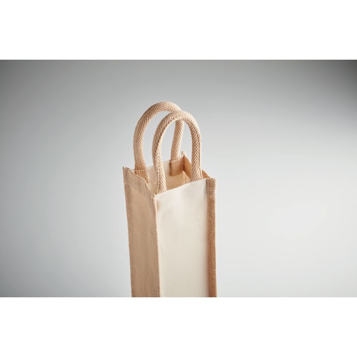 SAC 1 BOUTEILLE DE VIN EN JUTE ET TOILE CAMPO DI VINO