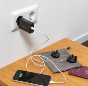 CHARGEUR USB DE VOYAGE PHILIPS 30W ULTRA RAPIDE