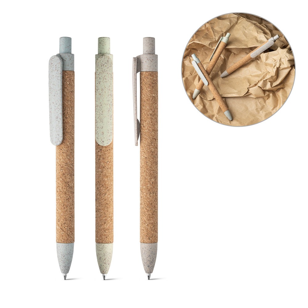 STYLO A BILLE EN LIEGE ET FIBRE DE BLE GOYA