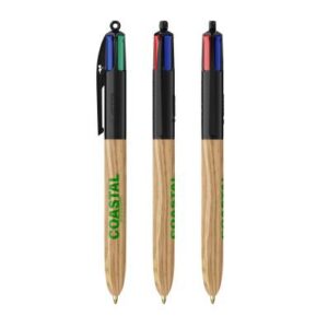 STYLO BIC® 4 COULEURS WOOD STYLE