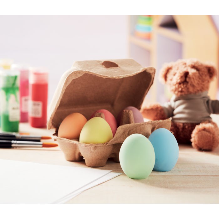 LOT DE 6 CRAIES EN FORME D'OEUF TAMAGO