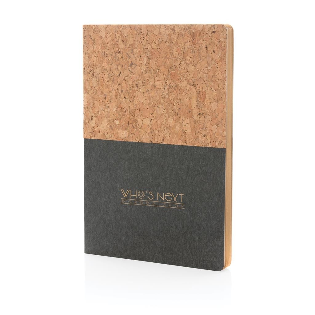 CARNET A5 A COUVERTURE EN KRAFT ET EN LIEGE