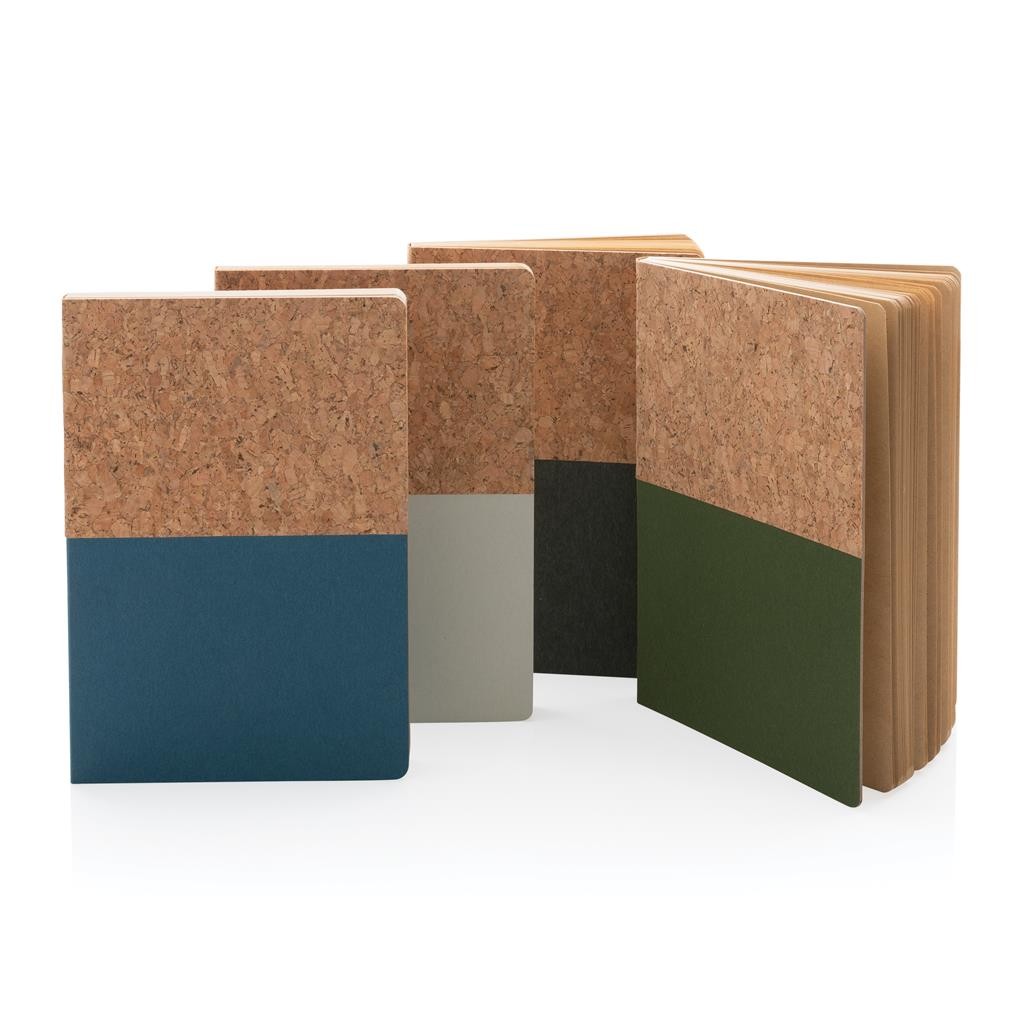 CARNET A5 A COUVERTURE EN KRAFT ET EN LIEGE
