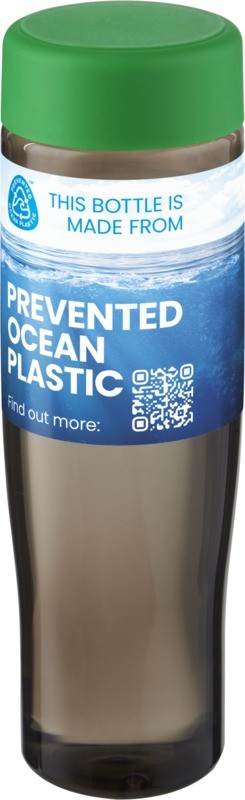 BOUTEILLE D'EAU H2O ACTIVE® ECO TEMPO 700ML AVEC COUVERCLE VISSE
