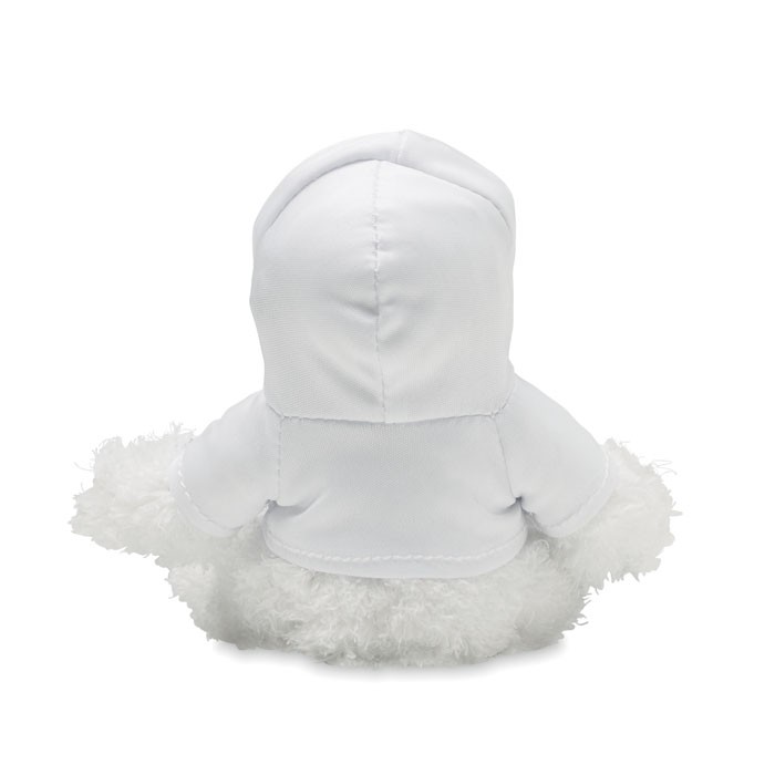 VACHE EN PELUCHE AVEC PULL A CAPUCHE MANNY