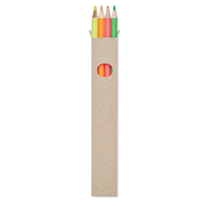 SET DE 4 CRAYONS DE COULEUR SURLIGNEURS BOWY