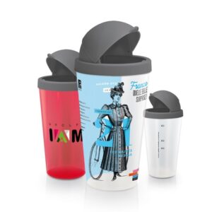 POUBELLE DE TABLE AVEC GOBELET 60CL + COUVERCLE