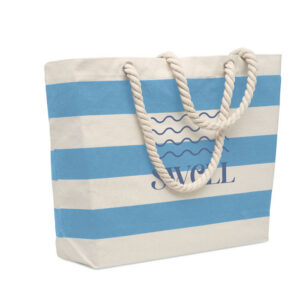 SAC SHOPPING OU DE PLAGE RAYE EN COTON 220GR HEAVEN STRIPE