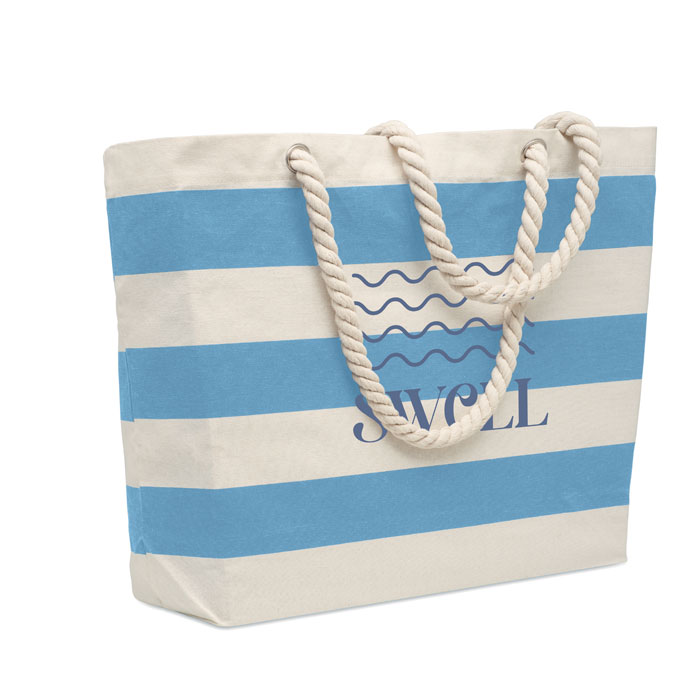 SAC SHOPPING OU DE PLAGE RAYE EN COTON 220GR HEAVEN STRIPE