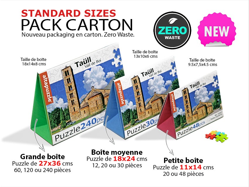 PUZZLE 20 PIECES PETITE BOITE PACK CARTON