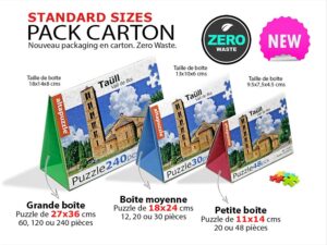PUZZLE 60 PIECES GRANDE MOYENNE PACK CARTON