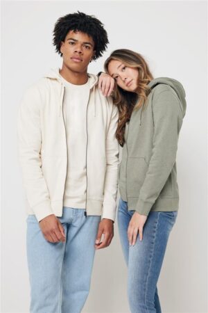 SWEAT A CAPUCHE AVEC ZIP EN COTON RECYCLE ABISKO