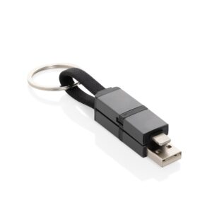 CABLE DE CHARGE RAPIDE 4 EN 1 60W EN ALUMINIUM RECYCLE TERRA
