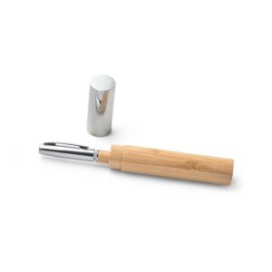 STYLO BILLE EN BAMBOU ET METAL AVEC ETUI FUJI