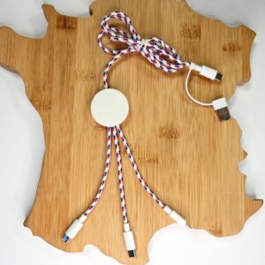 MULTICABLES 5 EN 1 AVEC CHARGE RAPIDE 20W FLEXY