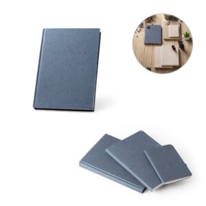 BLOC-NOTES A5 AVEC COUVERTURE RIGIDE A BASE DE DECHETS DE COQUES DE CAFE COFFEEPAD RIGID