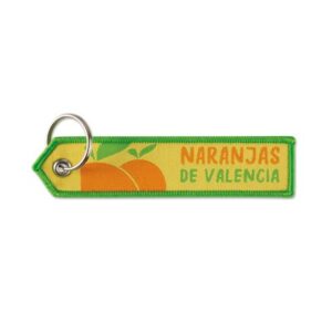 PORTE-CLES TISSE EN RPET FLECHE