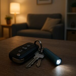 PORTE-CLES TORCHE EN ALUMINIUM RECYCLE RCS FLASH