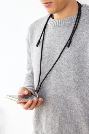 CORDON TELEPHONE REGLABLE AVEC CABLE 60W EN RPET RCS LOOPAMP