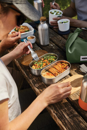 BOITE A BENTO DOUBLE EN ACIER INOXYDABLE BLACK+BLUM