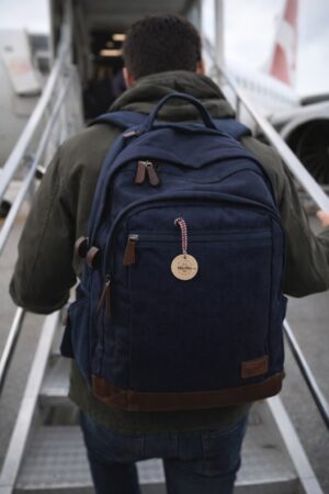 ETIQUETTE A BAGAGE RONDE EN BAMBOU FABRIQUE EN FRANCE