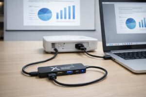 HUB 5 EN 1 AVEC PRISE HDMI 4K EN METAL