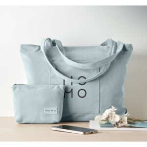 GRAND SAC SHOPPING & PLAGE 220GR EN VELOURS COTELE AVEC FERMETURE ZIPPEE CORDY G