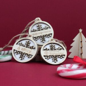 BOULE DE NOEL GRAINES ET BOIS