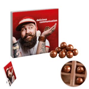 CALENDRIER DE L'AVENT MINI AVEC 24 BOULES CROUSTILLANTES AU CHOCOLAT