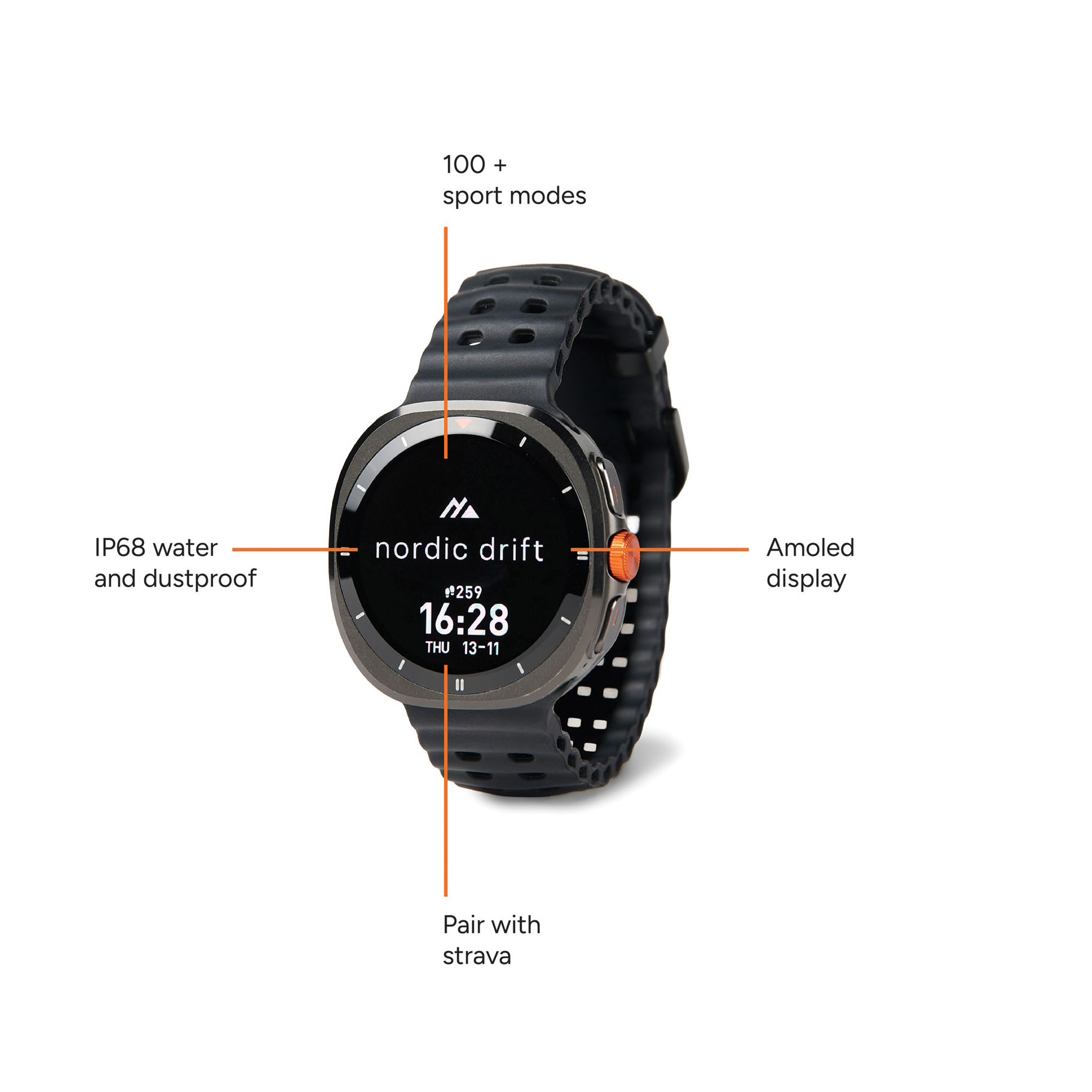 MONTRE CONNECTEE NORDIC DRIFT TITAN – Image 2