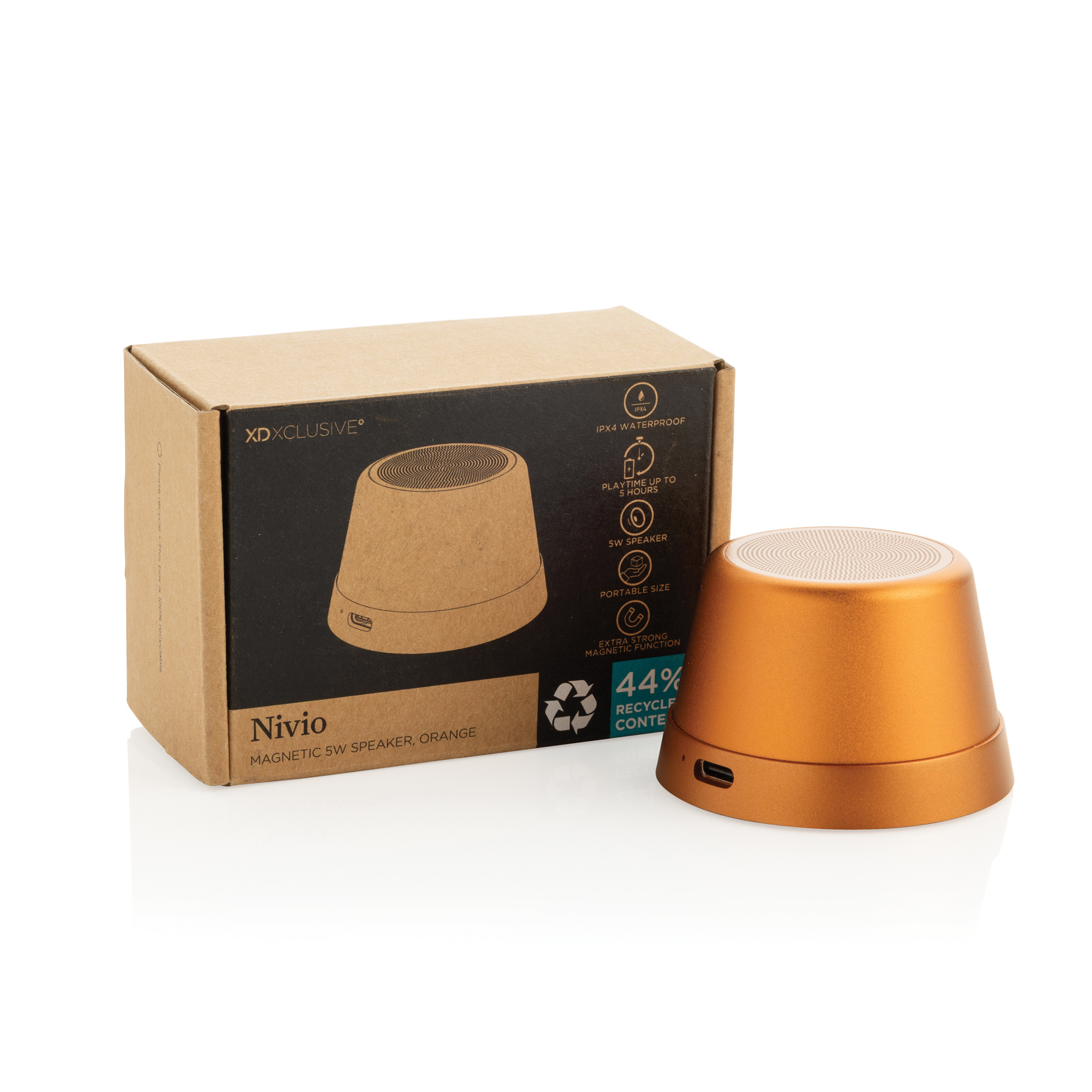 HAUT-PARLEUR MAGNETIQUE 5W EN ALUMINIUM RECYCLE RCS NIVIO – Image 6