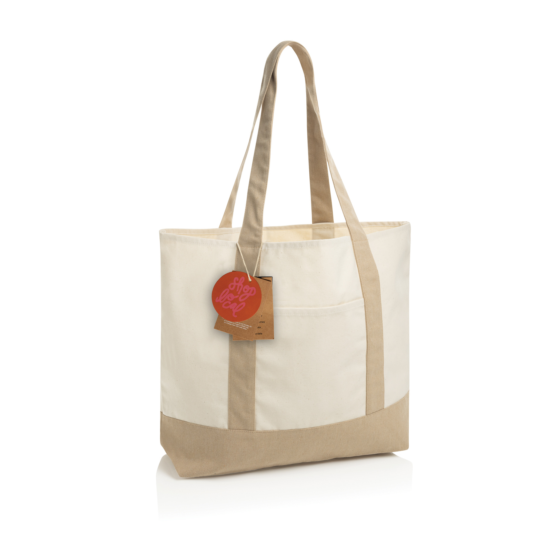SAC CABAS 350GR EN COTON RECYCLE AWARE™ SHOP LOCAL – Image 2